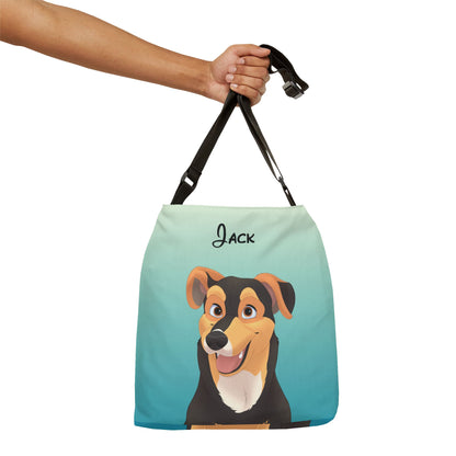 Disney-Style Pet Portrait on an Adjustable Tote Bag