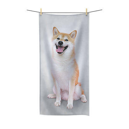 Oil Painting Style Pet Portrait on a Polycotton Towel - 36" X 72"