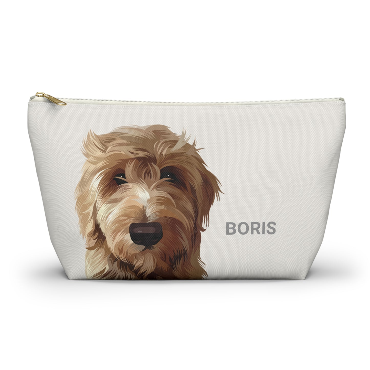 Cartoon Painting Style Pet Portrait on Pouch