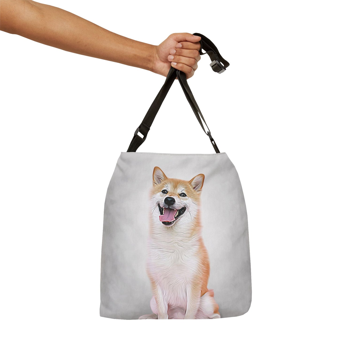 Oil Painting Style Pet Portrait on an Adjustable Tote Bag