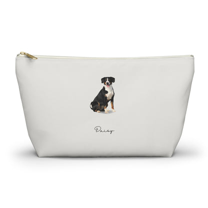 Full Body Cartoon Style Pet Portrait on Pouch