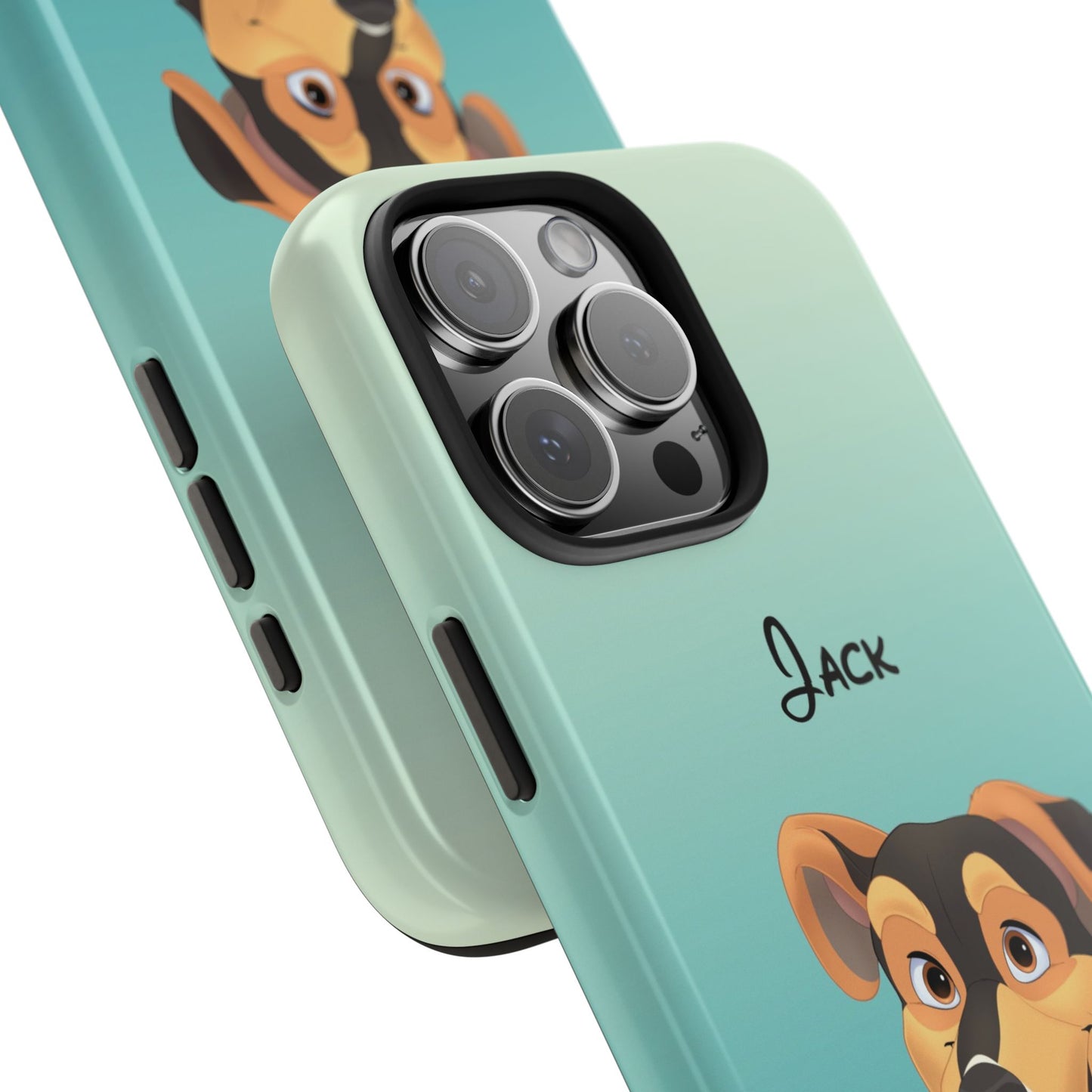 Disney-Style Cartoon Pet Portrait on a Tough Phone Cases