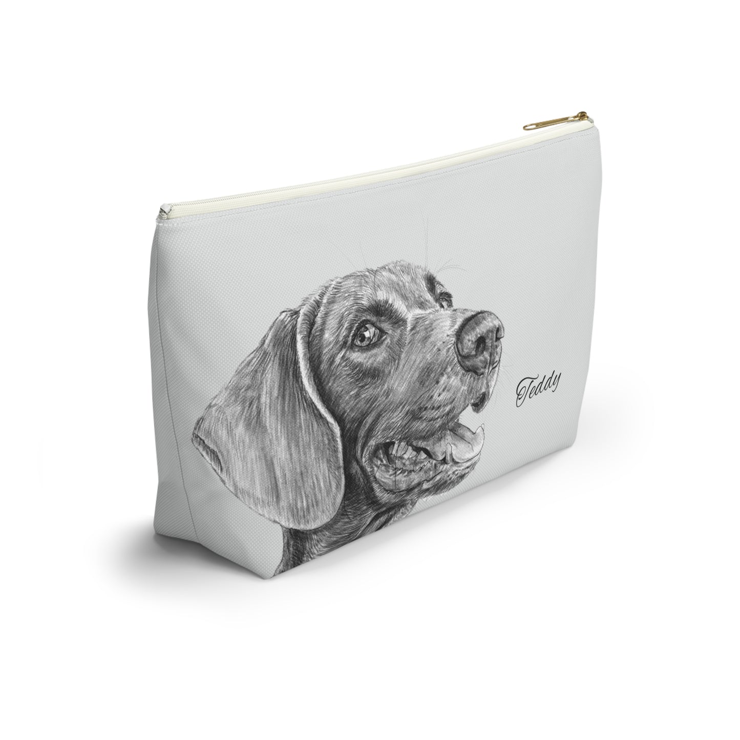 Hand-drawing Style Pet Portrait Style on Pouch