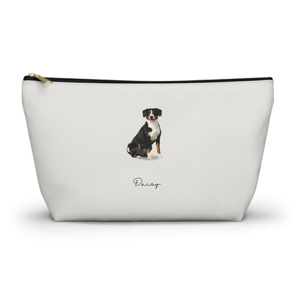 Full Body Cartoon Style Pet Portrait on Pouch