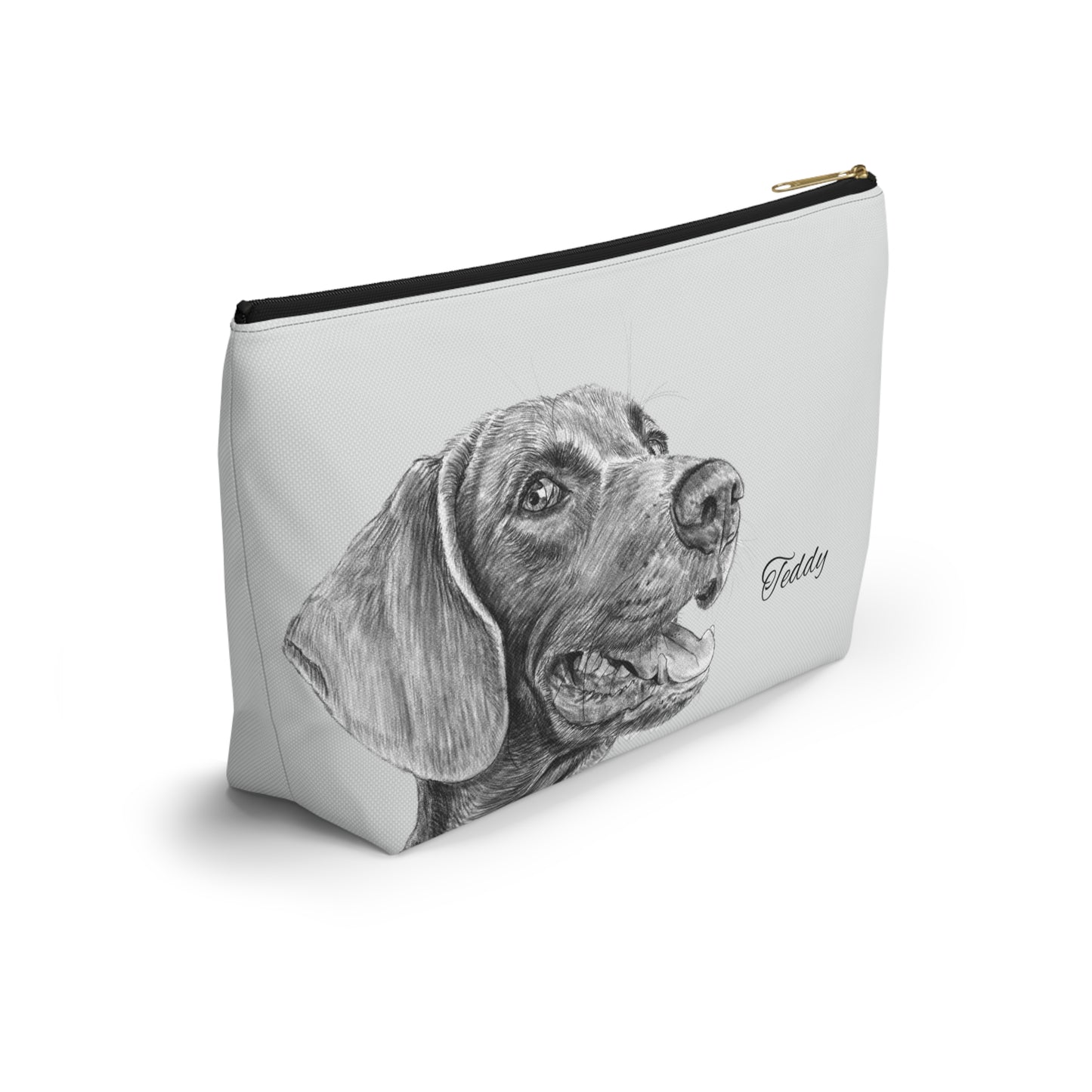 Hand-drawing Style Pet Portrait Style on Pouch