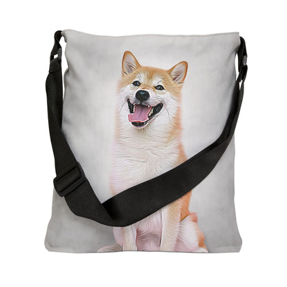 Oil Painting Style Pet Portrait on an Adjustable Tote Bag