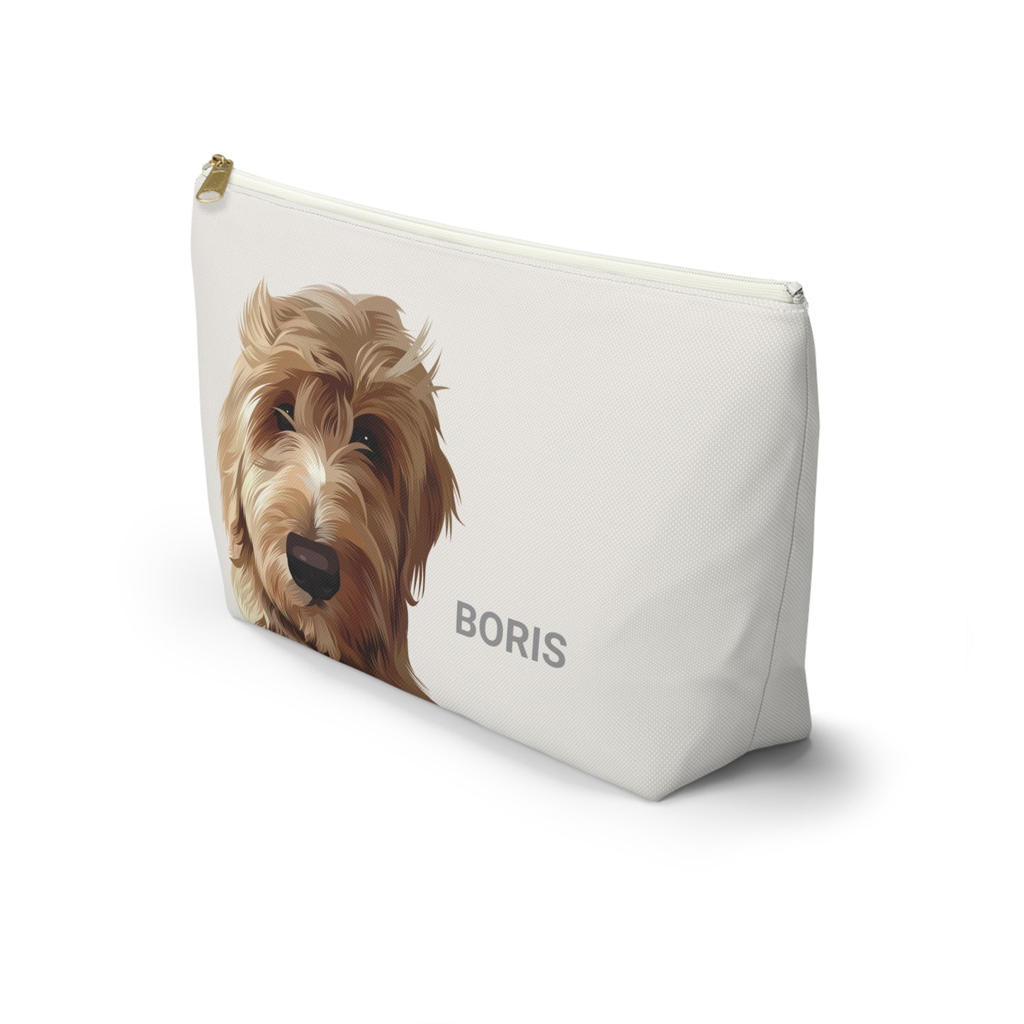 Cartoon Painting Style Pet Portrait on Pouch