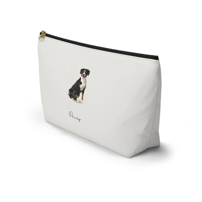 Full Body Cartoon Style Pet Portrait on Pouch