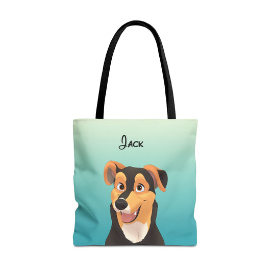 Disney-Style Pet Portrait on Tote Bag