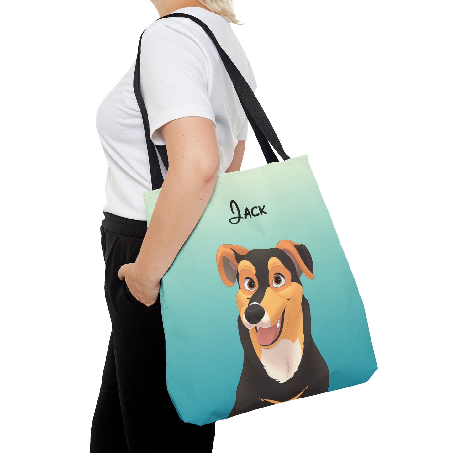 Disney-Style Pet Portrait on Tote Bag