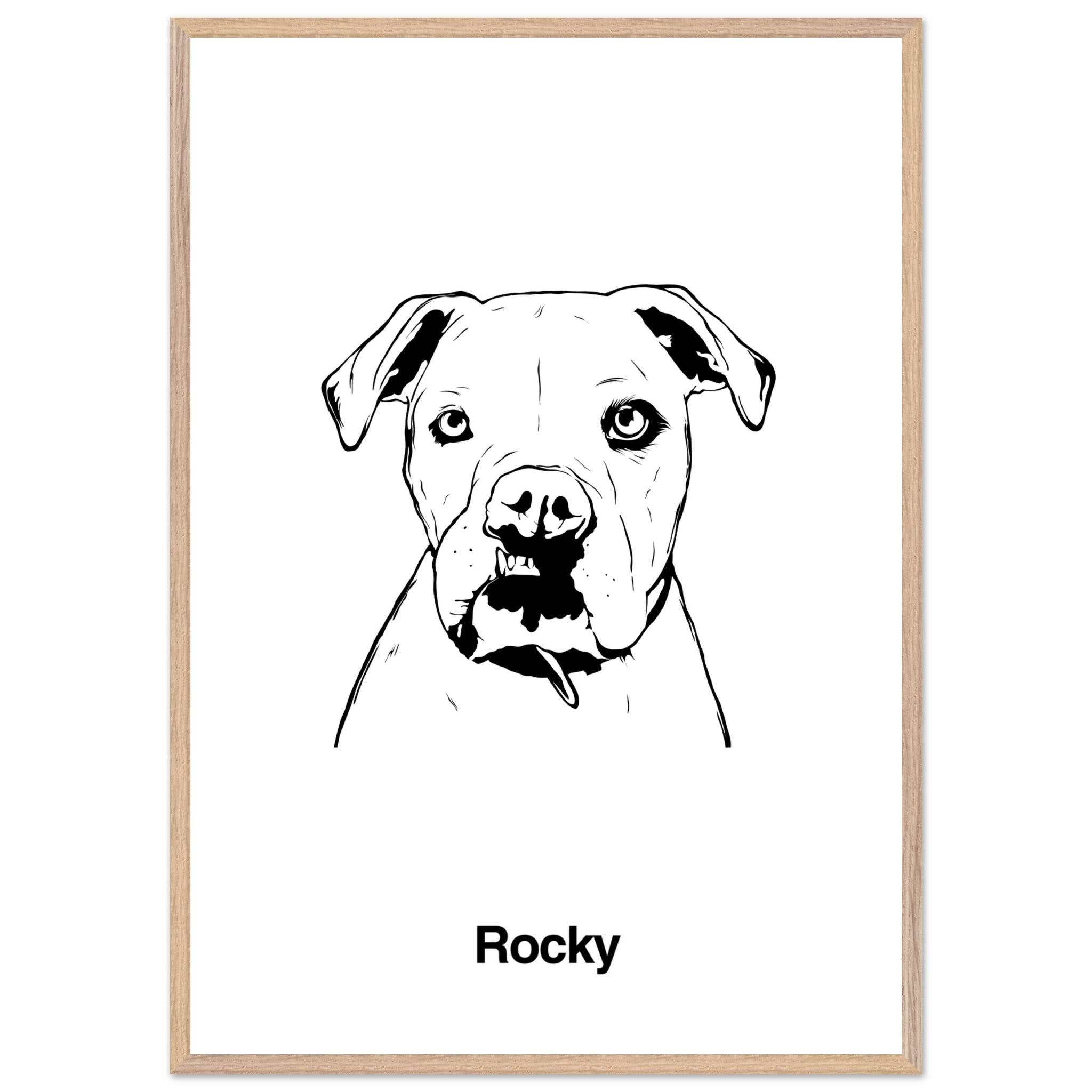 Vector Style Pet Portrait - Canvas